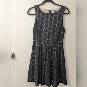 Lace Black and Gold Party Dress